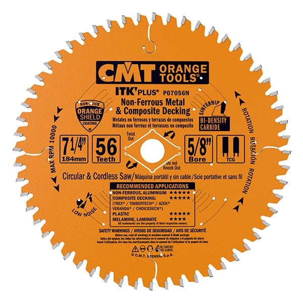 5/8" Bore ITK Plus Non-Ferrous Metal, 10" x 80 Teeth